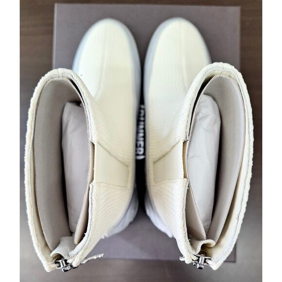 RAF Simons Cyfloid-4 Zip-up High-top Boots cream size 42 - Picture 2 of 8
